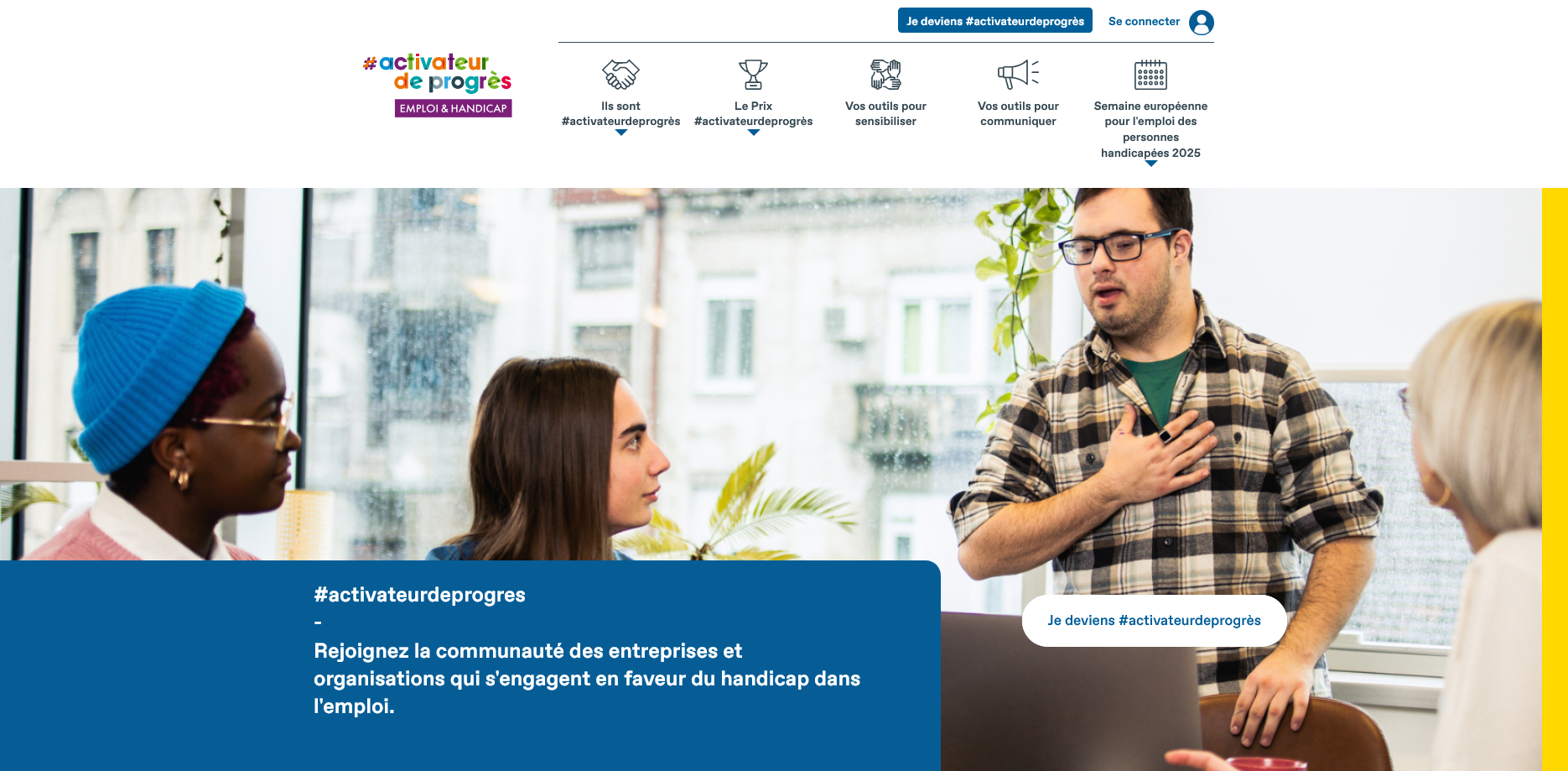 #activateurdeprogrès Emploi et handicap