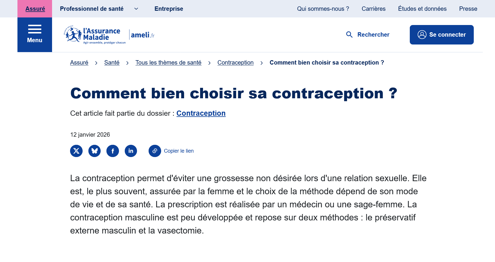 Comment bien choisir sa contraception ? 