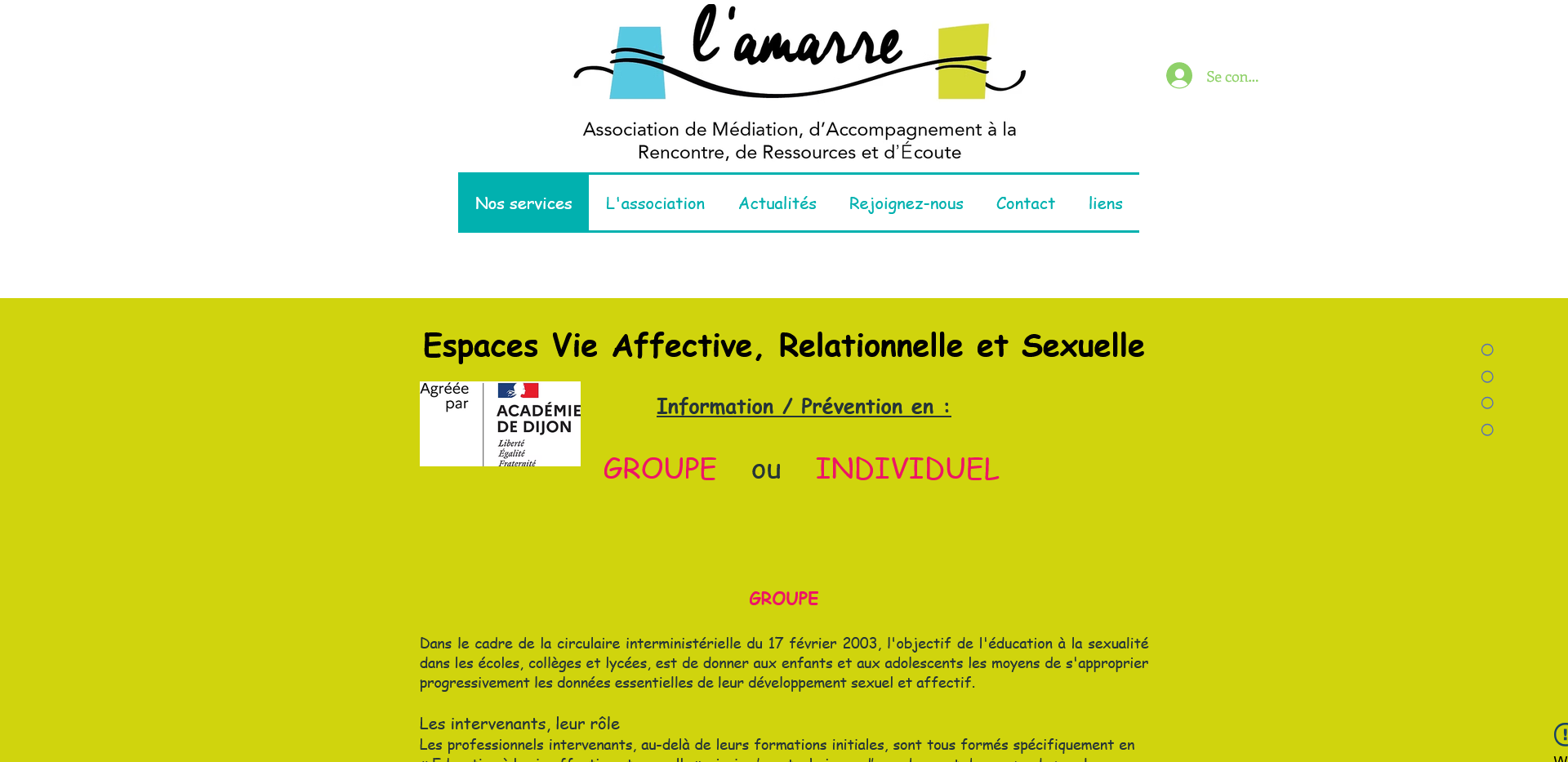 Interventions sur l’éducation à la sexualité pendant la scolarité