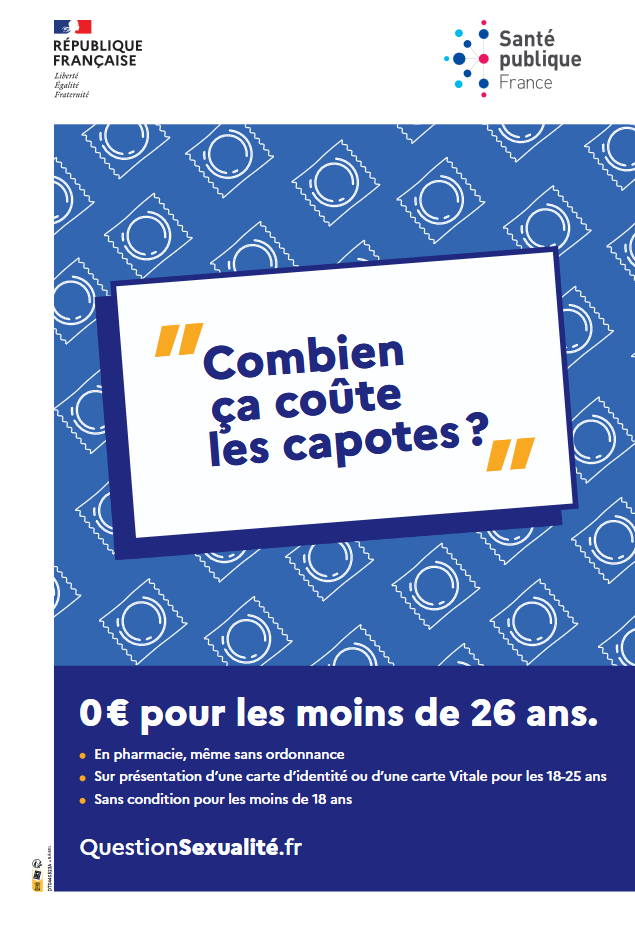 Affiche préservatif gratuit